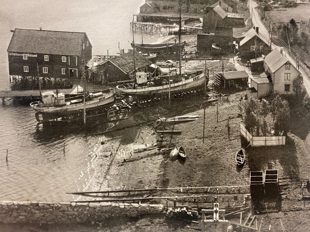 Tøllefsen skipsverft, bilde fra 1983
